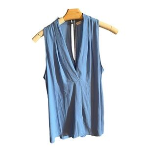 Anthropolgie Blue Sleeveless Top